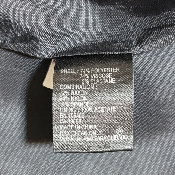 Antonio Melani Pencil Skirt Knee Length Vented Lined Back Zip Gray Women Size 8 - Picture 10 of 12